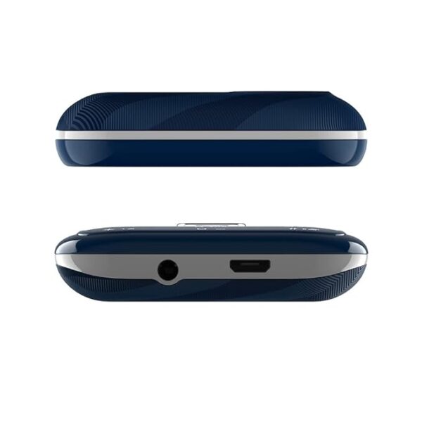 Lava Gem Power Blue Chrome- Dual sim Keypad Mobile with 2.8" Big Screen, Smart AI Battery and Auto Call Recording - Image 4