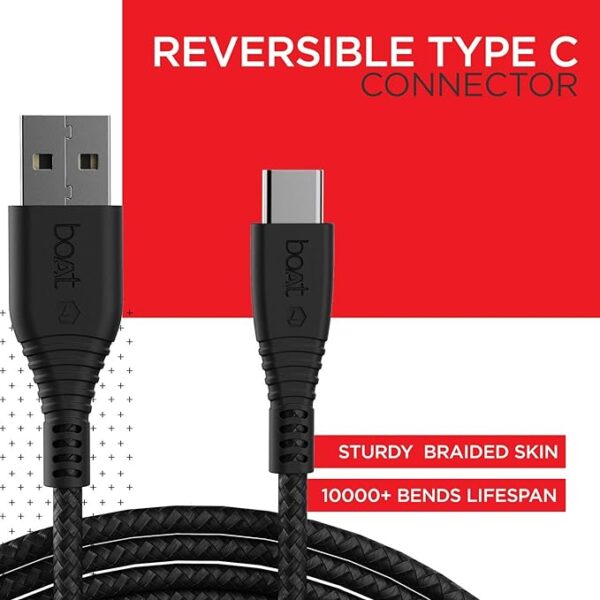 BOAT TYPE-C FAST CHARGING DATA CABLE (1.5 METER) - Image 5