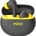 POCO Pods with 30 Hour Playback, 12mm Drivers, 60ms Latency, Fast Charging & ENC Bluetooth Headset (Midnight Groove, True Wireless)