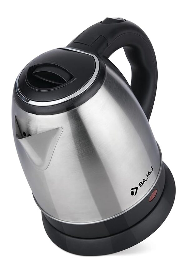 Bajaj KTX 1.5 Litre DLX Electric Kettle |1500W Kettle with Stainless Steel Body | Cordless Operation | Auto Shut-off Mechanism | 2-Yr Warranty |Black - Image 2