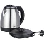Bajaj KTX 1.5 Litre DLX Electric Kettle |1500W Kettle with Stainless Steel Body | Cordless Operation | Auto Shut-off Mechanism | 2-Yr Warranty |Black