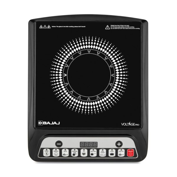 Bajaj140TS 1400 Watts Induction Stove| Digital Led Display | 1 Year Warranty | Black & Silver - Image 3