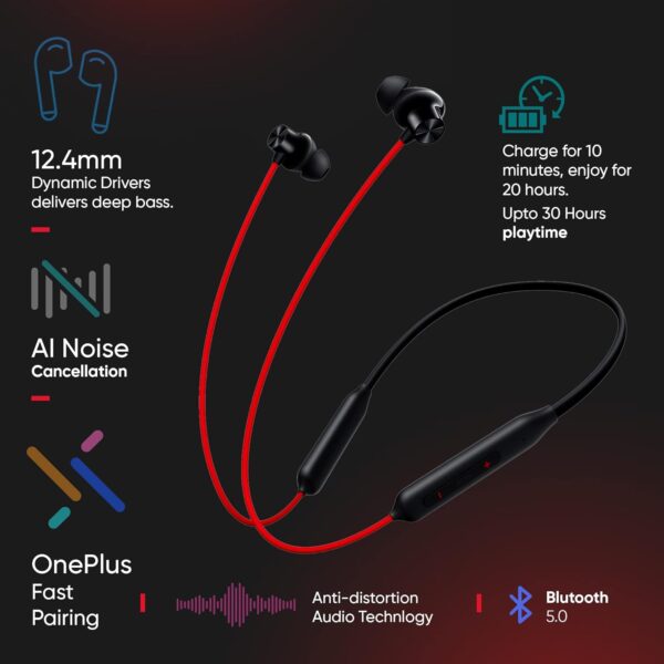 OnePlus Bullets Z2 Bluetooth Wireless in Ear Earphones - Image 5