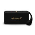 Marshall Middleton Portable Bluetooth Speaker with 20+ Hours of Portable Playtime, 360° Sound, Dust & Waterproof (IP67) - Black & Brass.